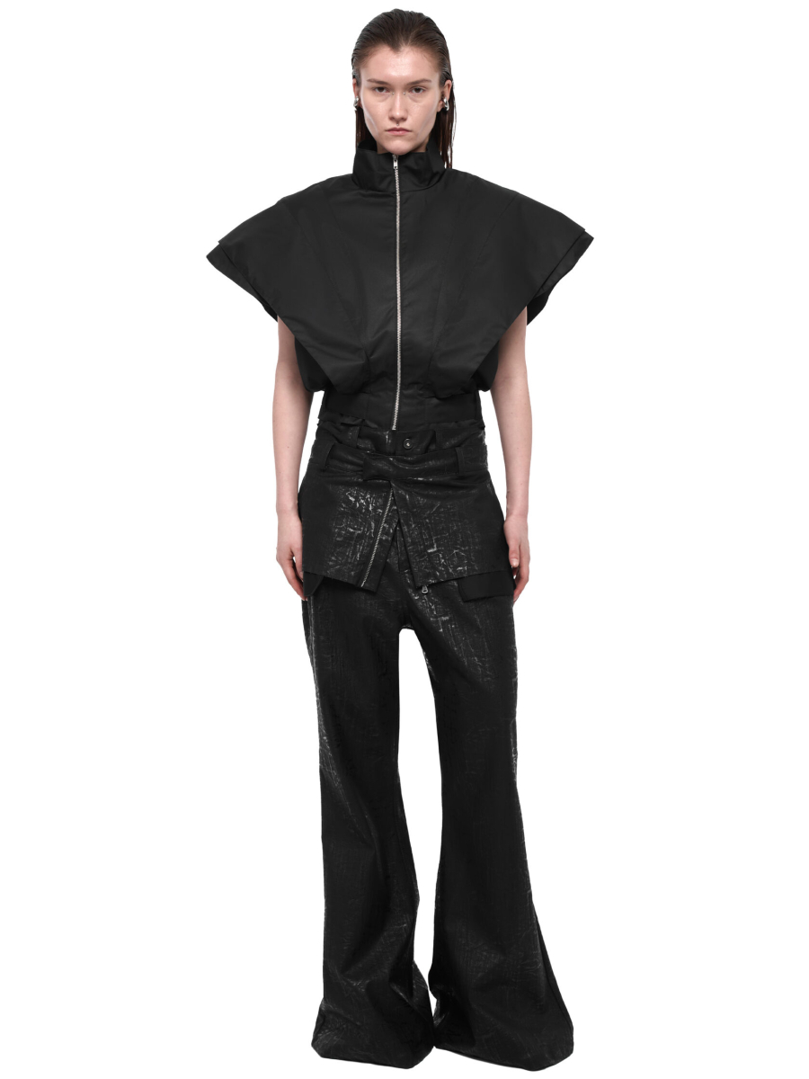 Юбка-баска из денима RUNWAY CAPPAREL.21est, цвет: Черный, CAP.189.231.1 купить онлайн