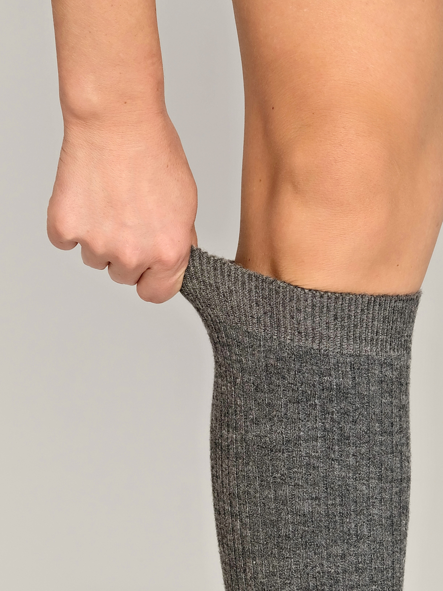 Гольфы женские с кашемиром TENDEN, цвет: серый WGF25/02-серый купить онлайн