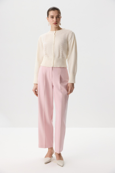 Кардиган с декоративным узором Charmstore, цвет: молочный, 305-43685-111 купить онлайн