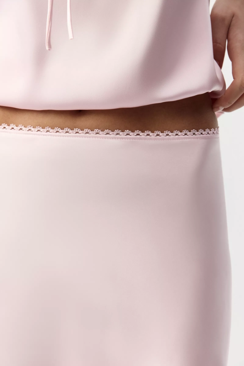 Юбка мини из сатина Charmstore, цвет: нежно-розовый, 116-57660-236 купить онлайн