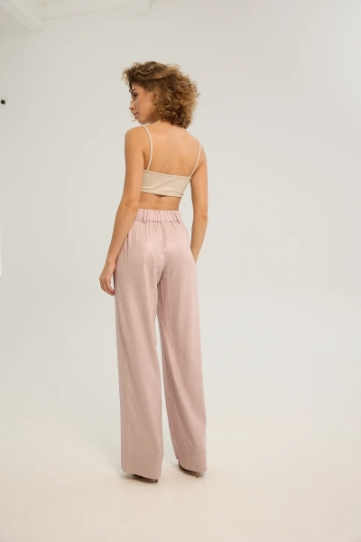 Брюки изо льна Pearl Y.SO, цвет: rose,  купить онлайн