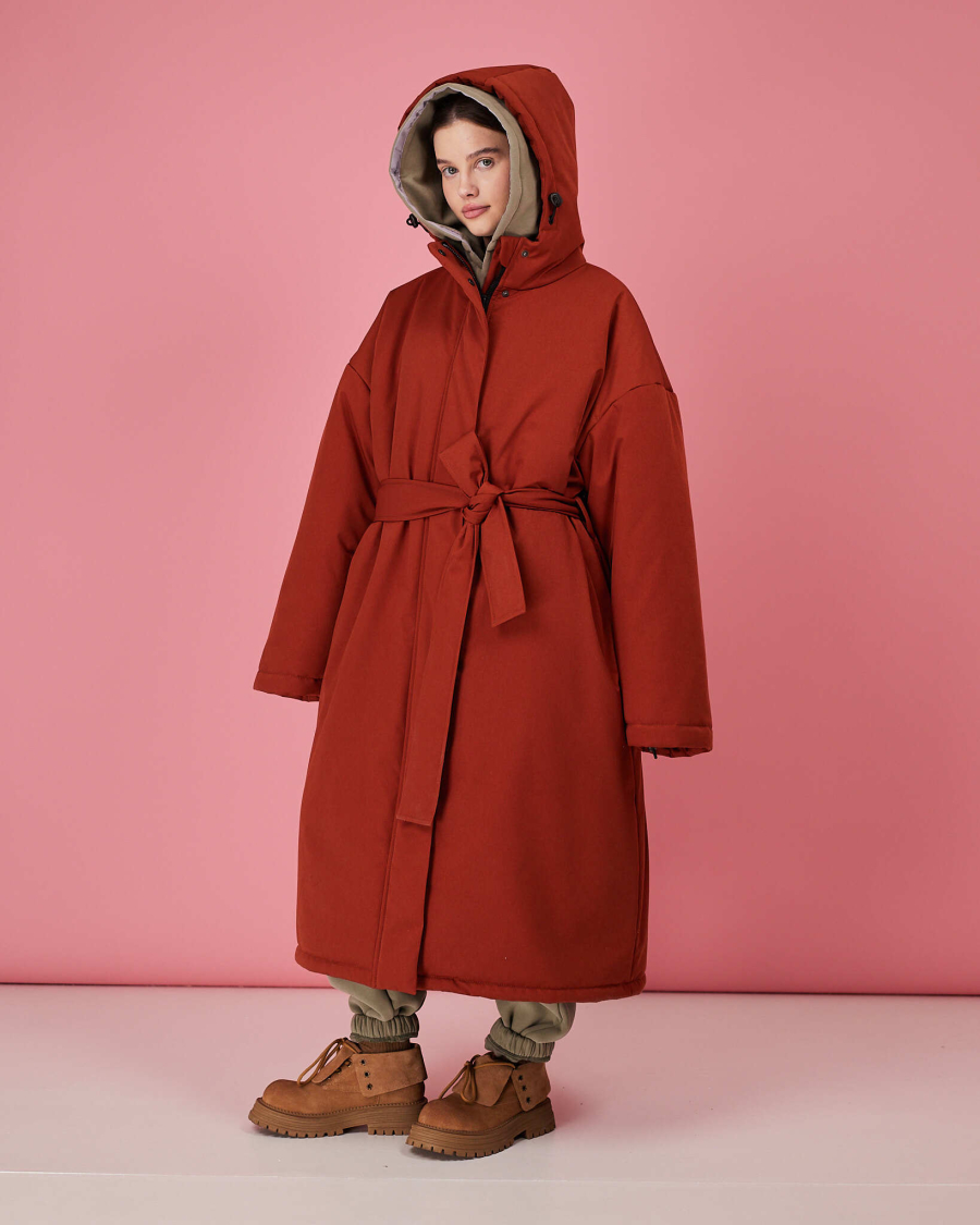 Плащ махагон зима TABOO, цвет: махагон, Plmah купить онлайн