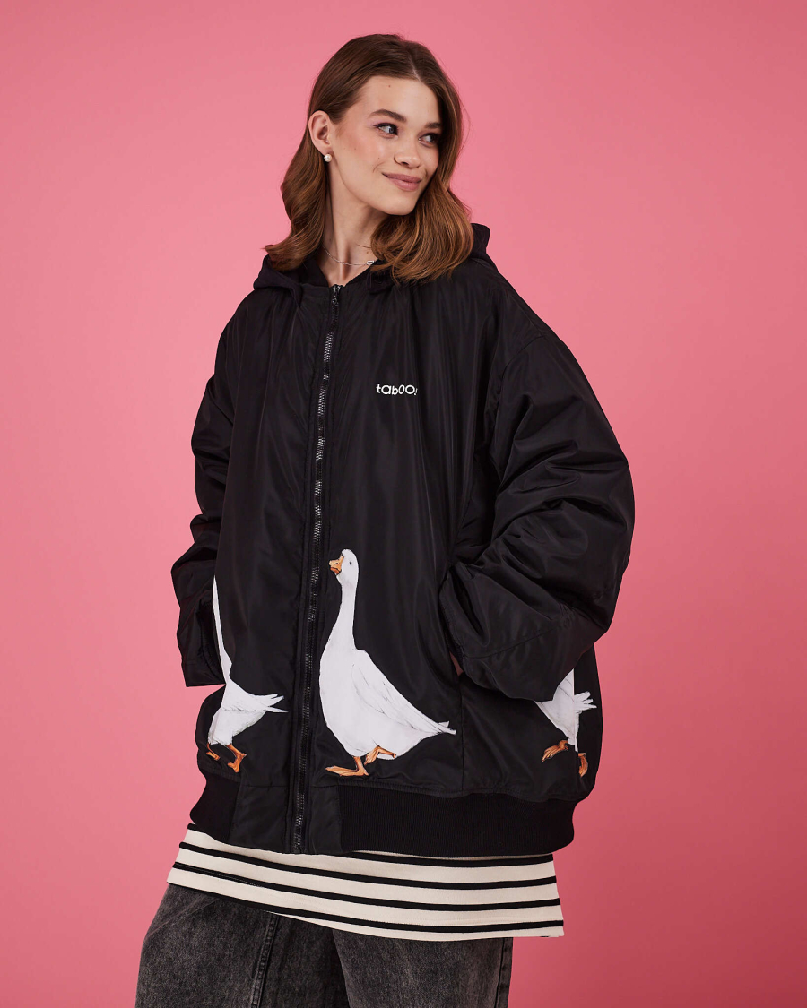 Бомбер Гусиный хоровод TABOO, цвет: Черный, BrMan купить онлайн