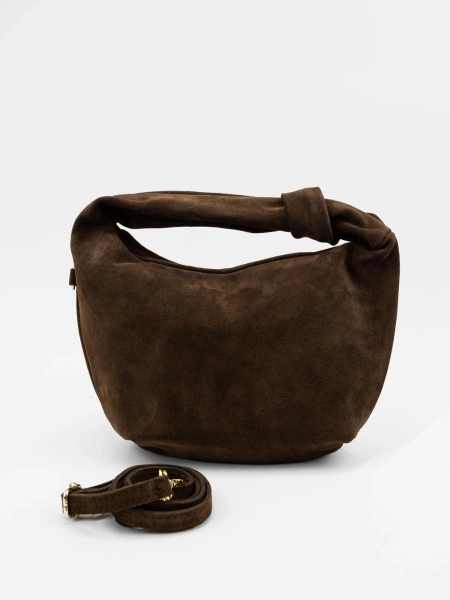 Сумка HOBO brand salad, цвет: florentia medium suede milk cioccolato  купить онлайн