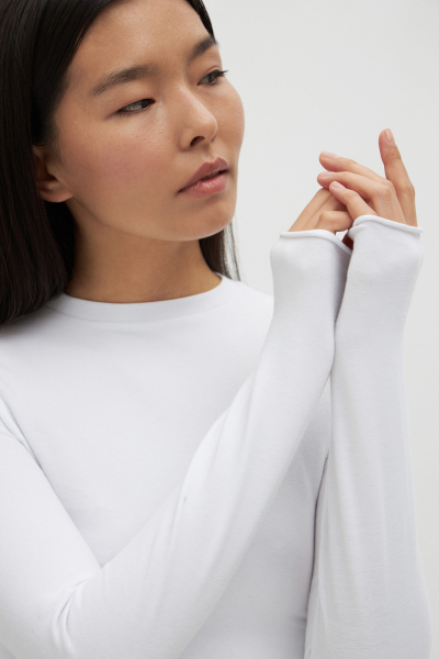 Лонгслив slim white svoystvo, цвет: белый, LSW купить онлайн