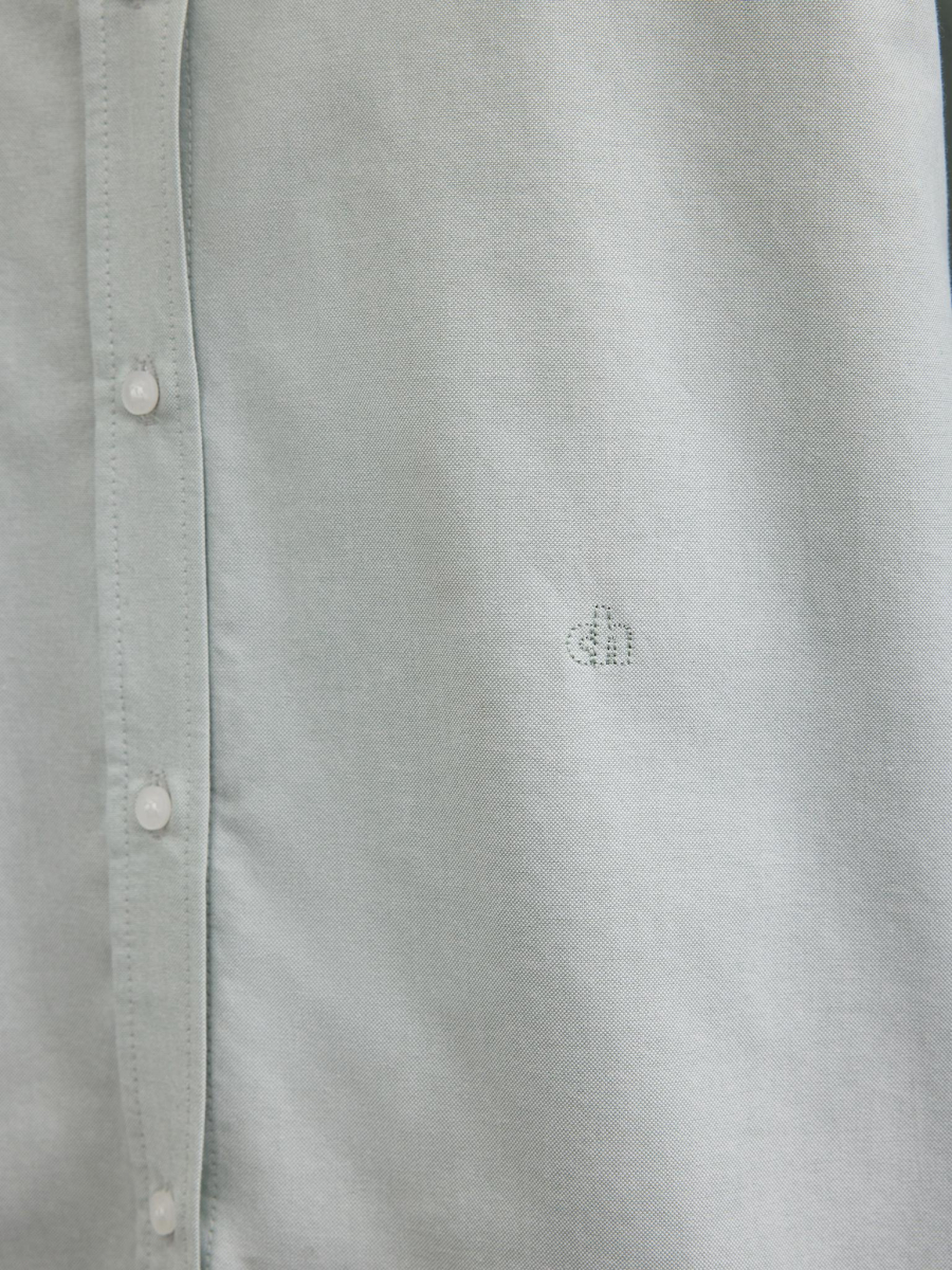 Рубашка однотонная с вышивкой Chaika, цвет: мятный, SS26BL04-82 купить онлайн