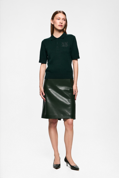 Юбка из экокожи DREAMS BY ALENA AKHMADULLINA, цвет: зеленый, 225102101304234/107000 купить онлайн