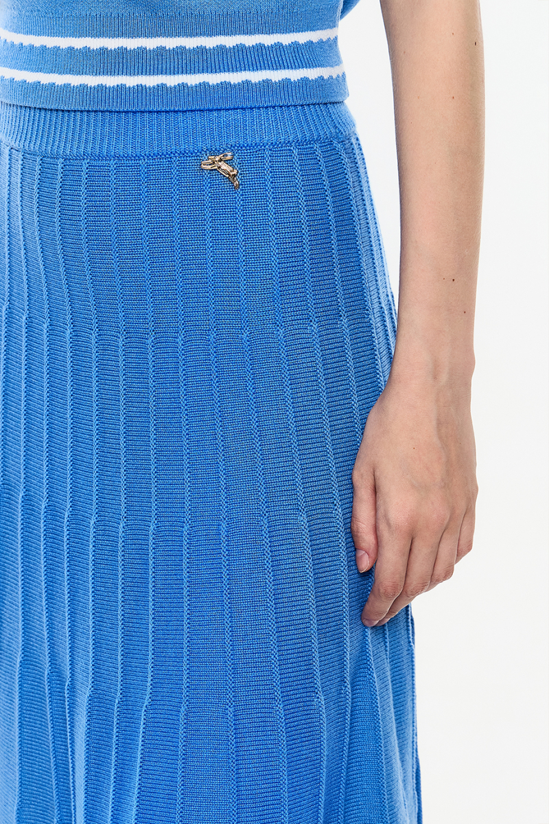 Вязаная юбка DREAMS BY ALENA AKHMADULLINA, цвет: голубой, 225104100304194/111000 купить онлайн