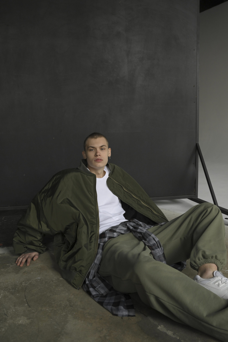 Бомбер оверсайз all., цвет: Khaki, all338bck купить онлайн