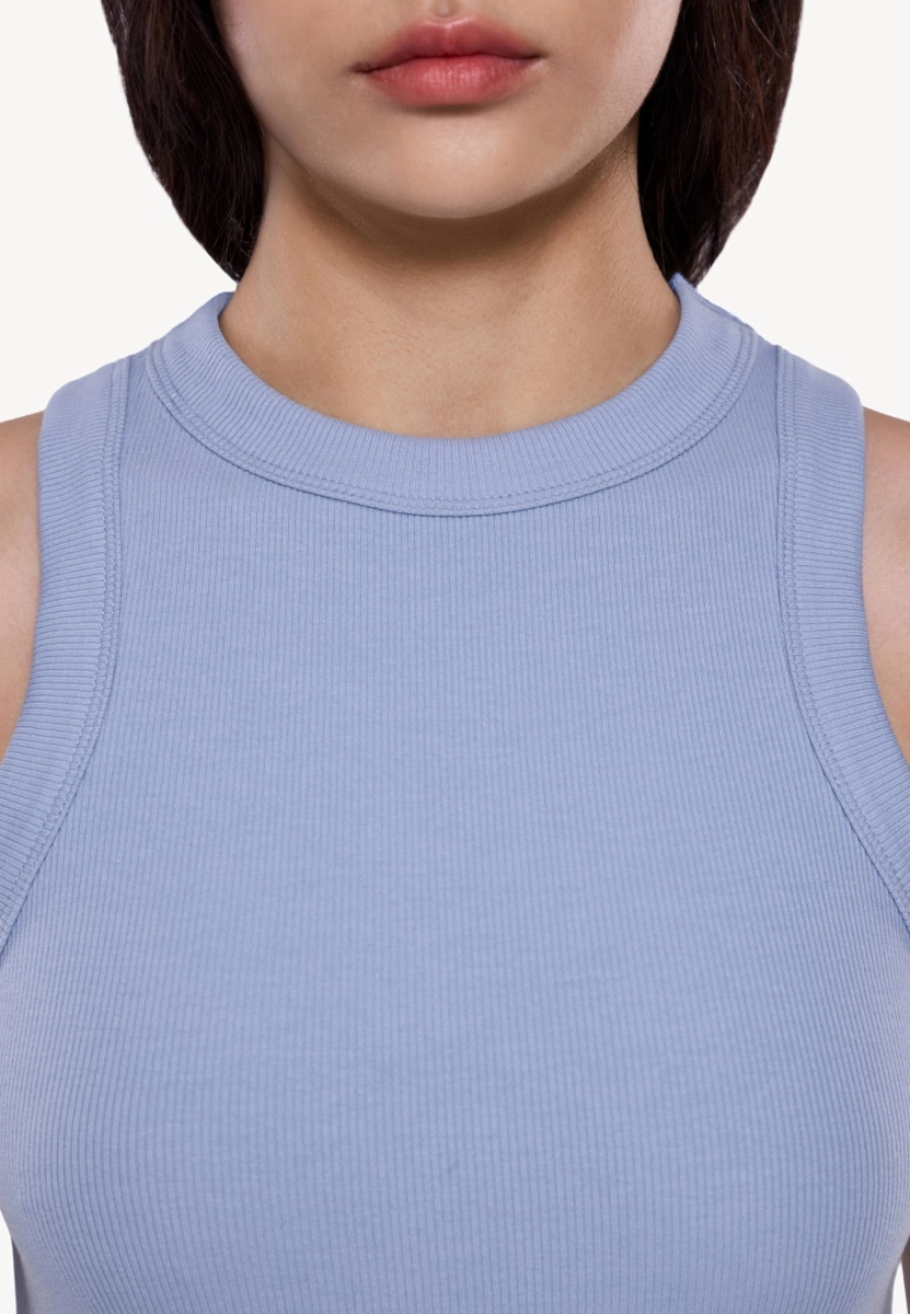 Женская майка в рубчик MUTED, цвет: голубой, 904463.WTNK0003_Light-blue купить онлайн