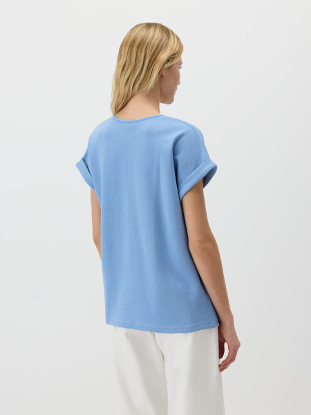 Базовая футболка из неофутера Conso, цвет: голубой, PF 260413 - голубой купить онлайн