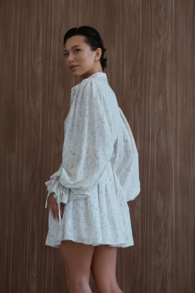 Платье с длинным рукавом "Нежность" Мини, цвет: молочный, НФ-00000519 купить онлайн