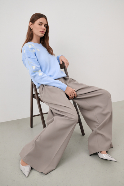 Хлопковый джемпер DREAMS BY ALENA AKHMADULLINA, цвет: голубой, 225104140304343/411000 купить онлайн