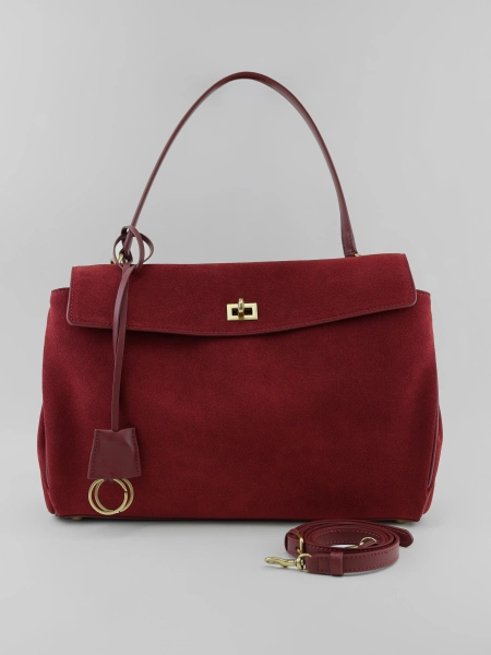 Сумка SANDRA MEDIUM brand salad, цвет: suede cranberry J-704-PHR 7911 купить онлайн