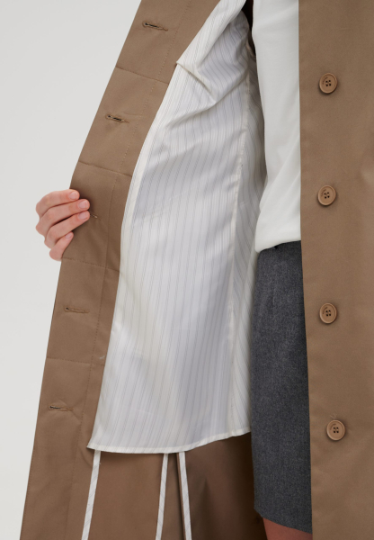 Тренч со съемным кейпом CHUBA, цвет: Тауп, НФ-00001005 купить онлайн