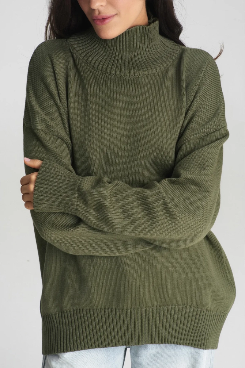 Свитер Cotton Classic Khaki Erist store, цвет: хаки, НФ-00000271 купить онлайн