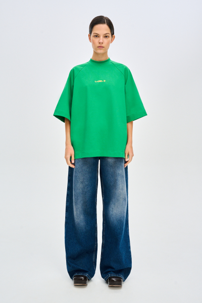 Футболка с рукавом реглан FW 24/25 Label .B, цвет: GREEN, Tp.04.3.5536GRN со скидкой купить онлайн