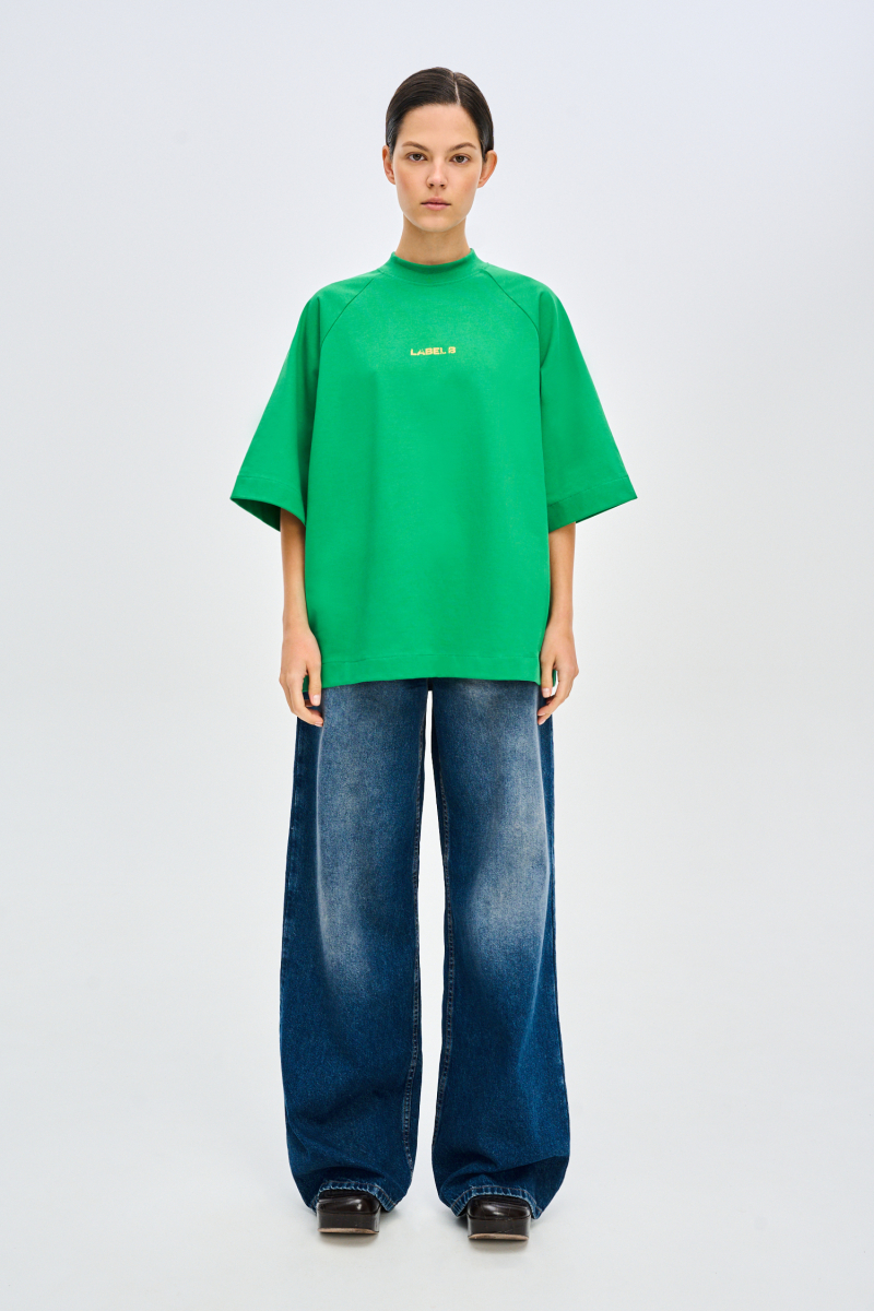 Футболка с рукавом реглан FW 24/25 Label .B, цвет: GREEN, Tp.04.3.5536GRN со скидкой купить онлайн