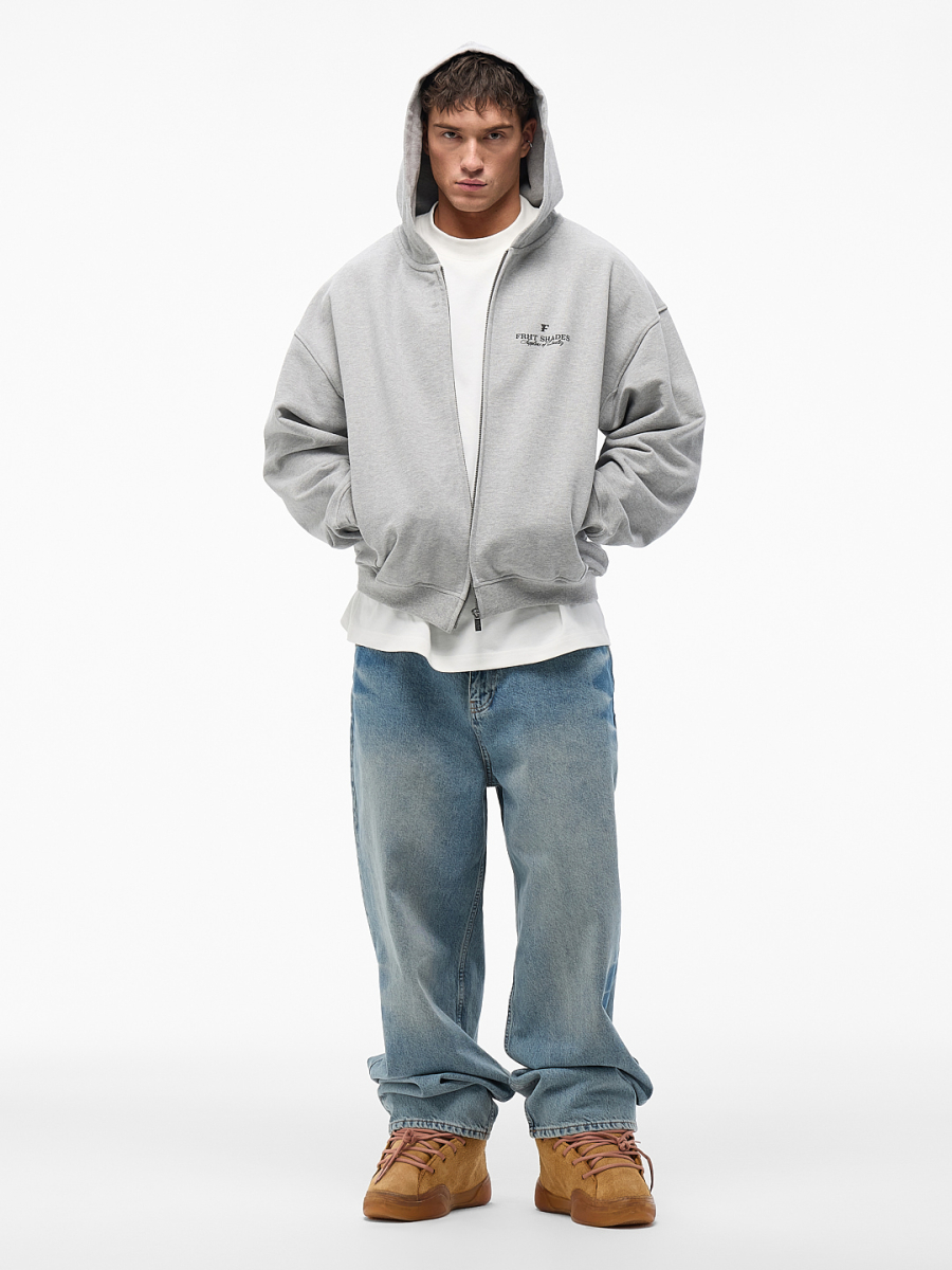 Худи на молнии "Оттенки" FRHT&OUT OF REACH, цвет: меланж, HDZPSHDSMLG купить онлайн