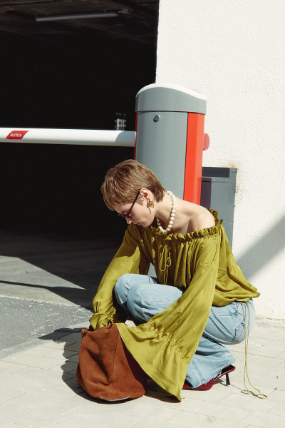 Блуза VESNA MIA AIM, цвет: лайм, MIA535 купить онлайн