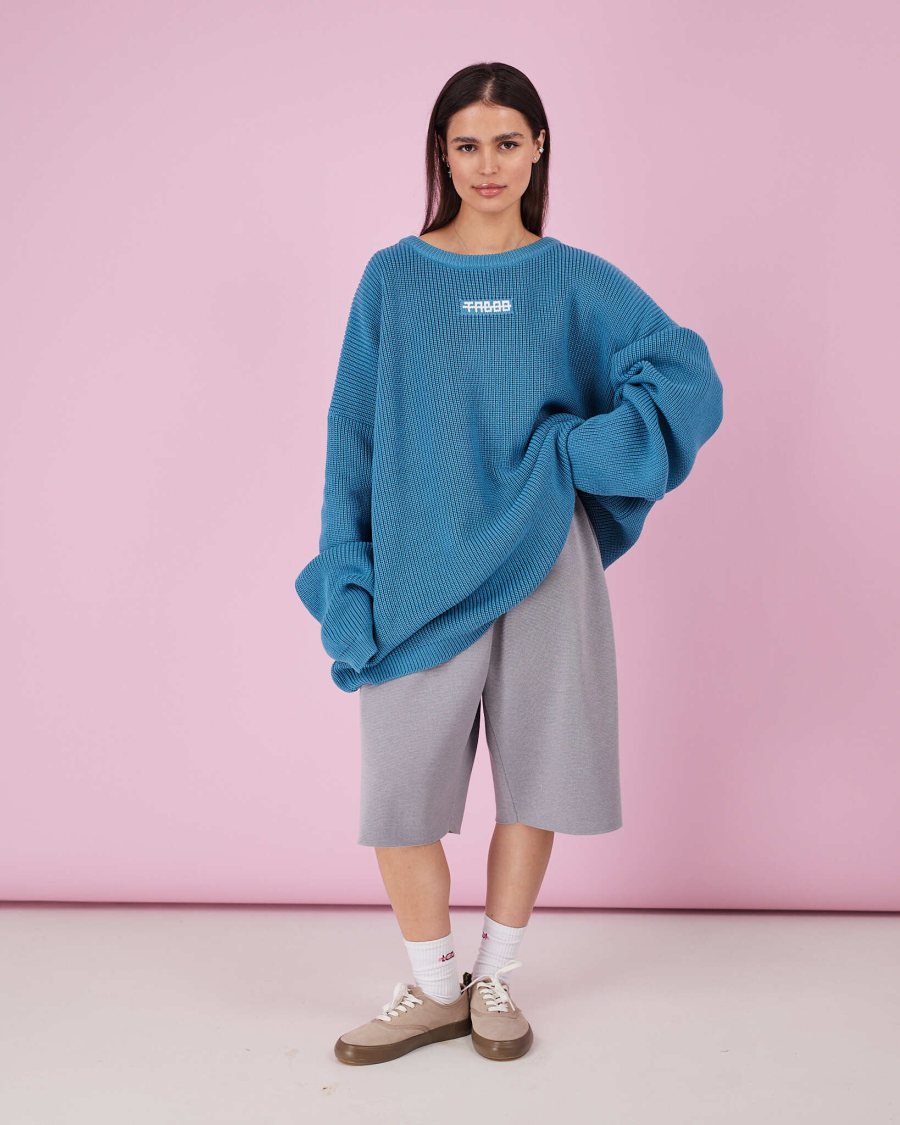 Свитер из хлопка Атлантида TABOO, цвет: бирюзовый, svatlant купить онлайн