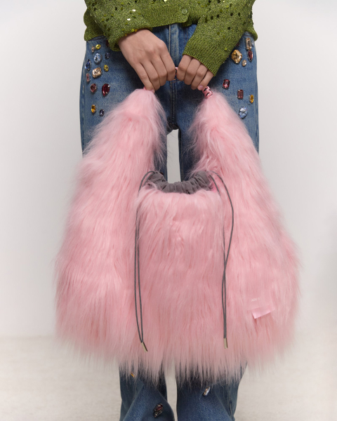 Сумка Bigfoot OM x ASK из экомеха под лису Only me, цвет: розовый СМ9299 купить онлайн