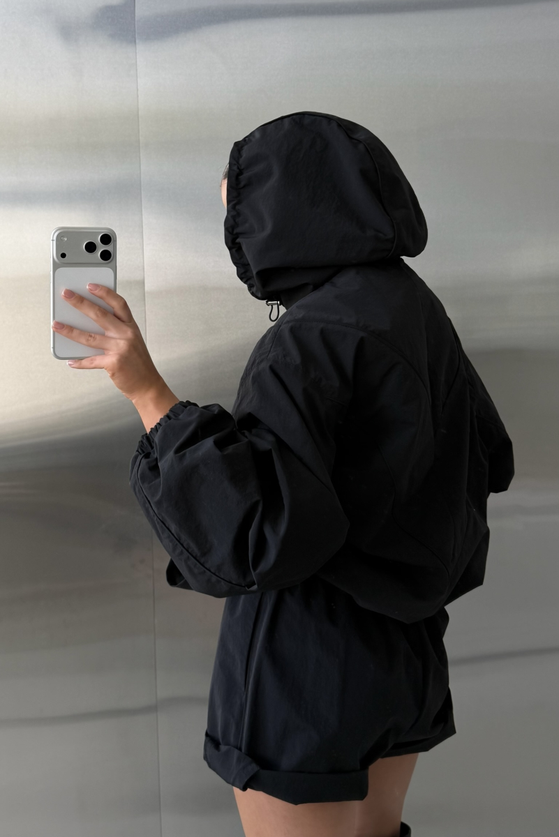 Ветровка с капюшоном Label .B, цвет: Черный, Jc.01.5.3659/2BLC купить онлайн