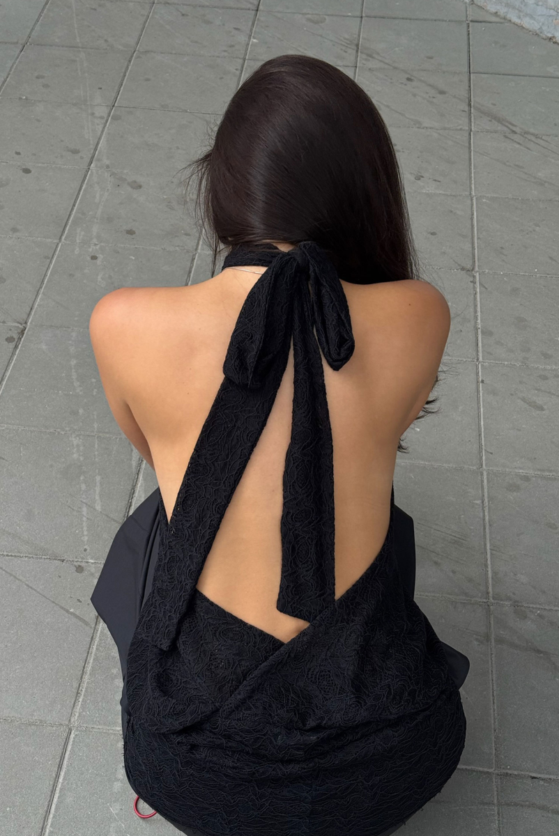 Топ из гипюра BLACK Label .B, цвет: black Tp.07.4.70BLC |новая коллекция купить онлайн