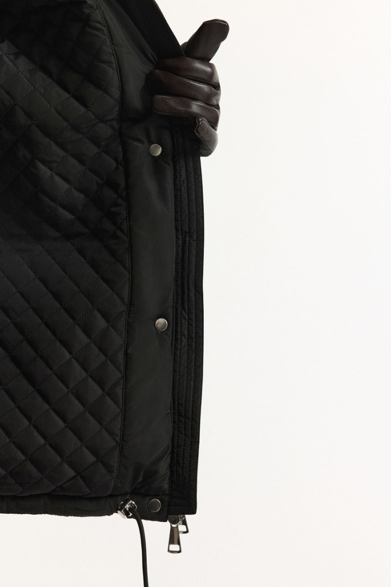 Пуховик с меховым воротником TOPTOP, цвет: Черный, TT.142.18244.900 купить онлайн