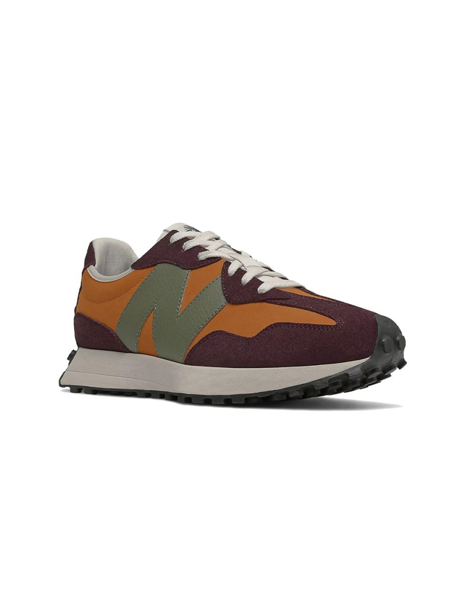 Кроссовки мужские New Balance 327 "Madras Orange Burgundy" NKDADDYS SNEAKERS, цвет: оранжевый MS327LY1 купить онлайн