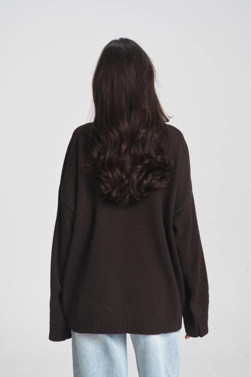 Джемпер Cotton ER Choco Erist store, цвет: шоколадный, НФ-00002295 купить онлайн