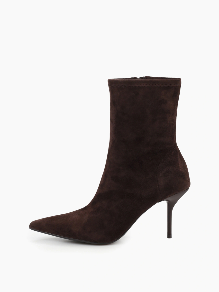 Ботильоны из натуральной замши