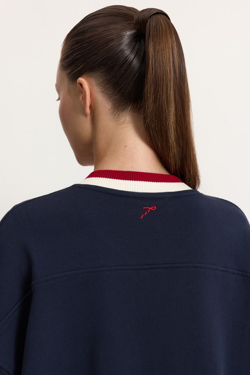 Свитшот из 100% хлопка TOPTOP, цвет: синий, TT.053.17779.621 купить онлайн