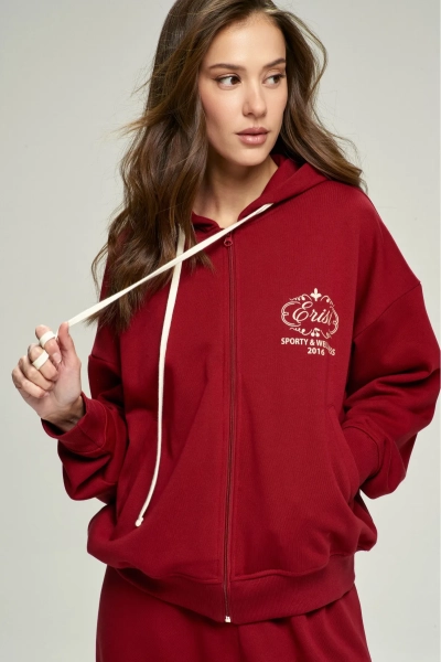 Худи ZIP Wellness Wine Erist store, цвет: Бордовый, НФ-00002844 купить онлайн