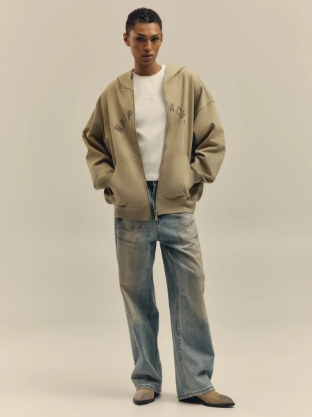 Худи Classic Full-Zip Hoodie NAIPACHE, цвет: зеленый,  купить онлайн