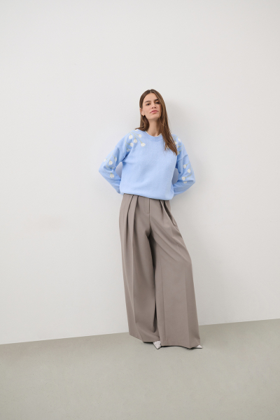 Хлопковый джемпер DREAMS BY ALENA AKHMADULLINA, цвет: голубой, 225104140304343/411000 купить онлайн