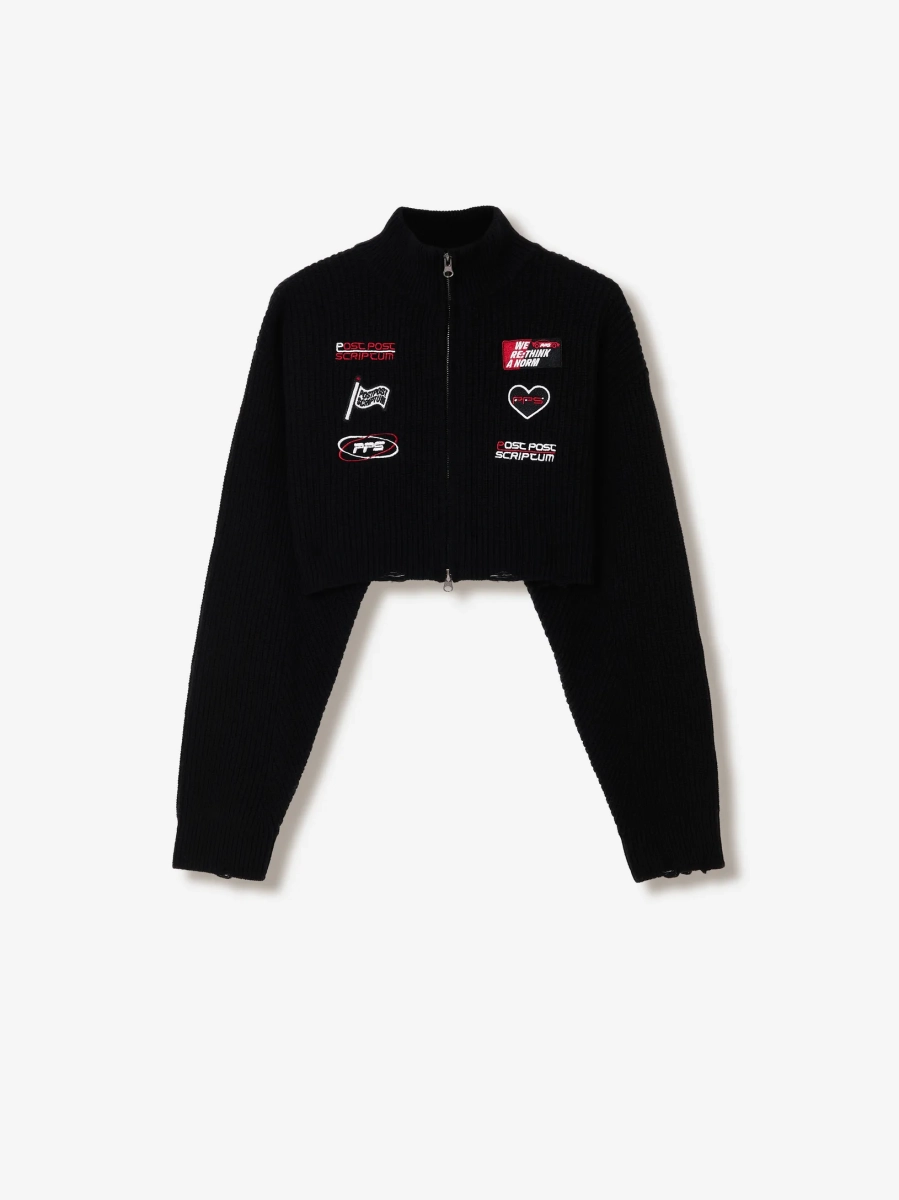 Свитер на молнии POST POST SCRIPTUM, цвет: Черный,  купить онлайн