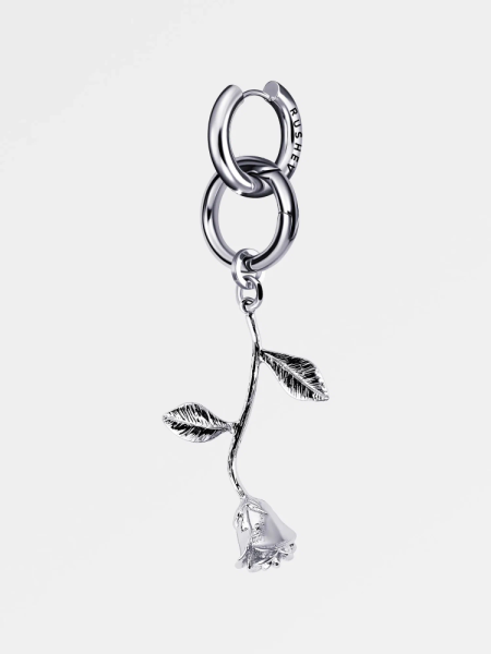 Моносерьга с розой