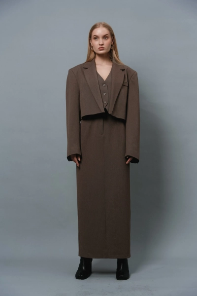 Юбка BOSSY MAXI MOKKO YONS, цвет: мокко, YO-462 купить онлайн
