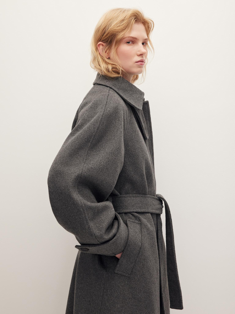 Пальто реглан из шерсти Chaika, цвет: графитовый, AW25CO01-14 купить онлайн