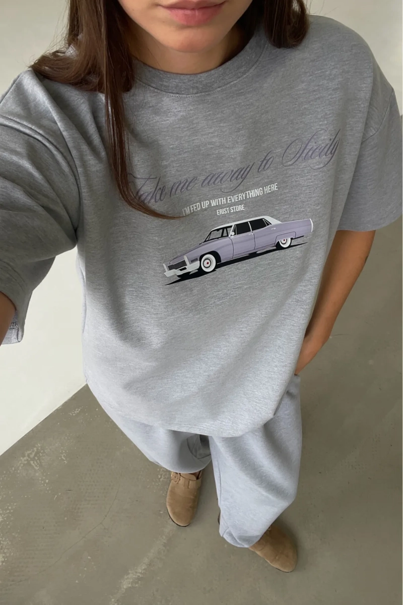 Футболка Сицилия Erist store, цвет: серый, НФ-00003344 купить онлайн