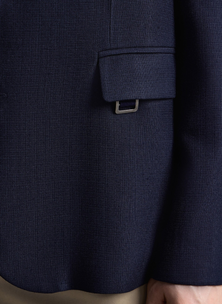 Пиджак из фактурной ткани ALL WE NEED, цвет: темно-синий, 2602M12138-10 купить онлайн