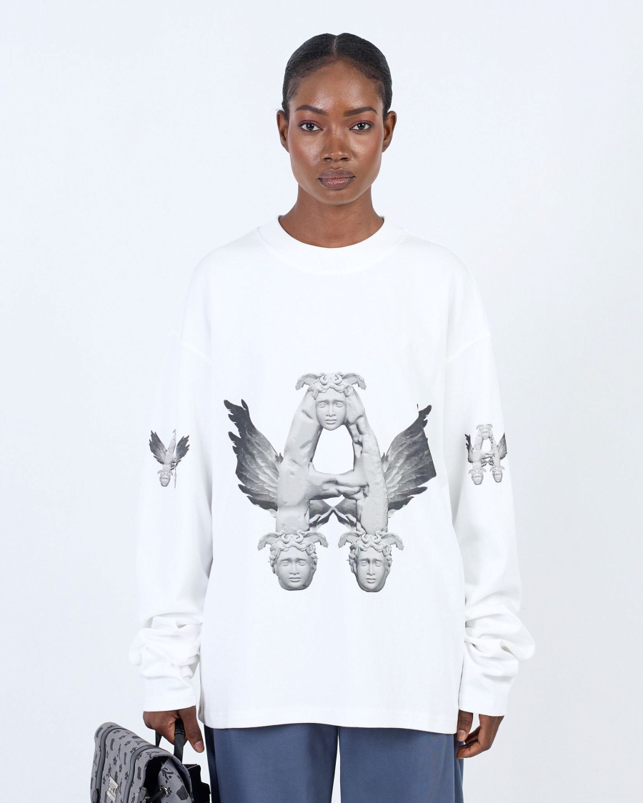 Лонгслив FLYING A WHITE