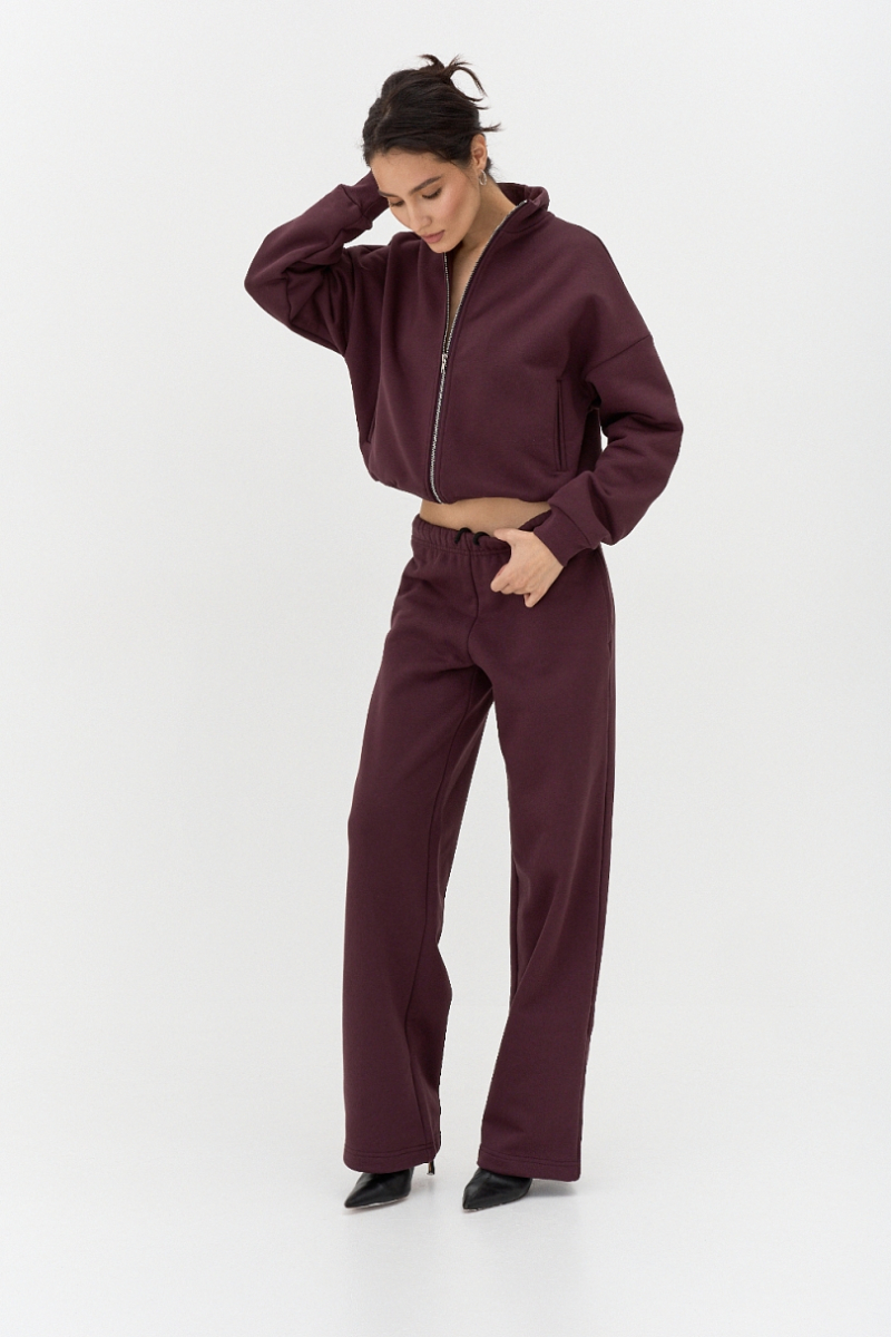 Брюки утепленные Ricoco, цвет: сливовый, 6098/3 купить онлайн