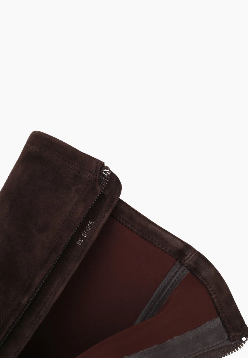 Ботильоны из натуральной замши SBALO, цвет: шоколадный SJD10 купить онлайн