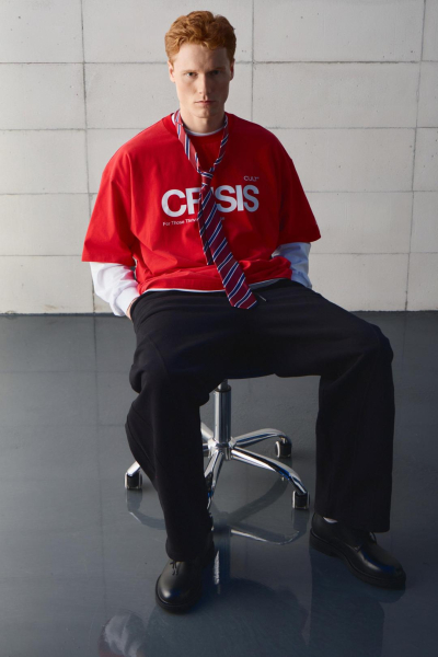 Футболка Crisis CULT, цвет: красный,  купить онлайн