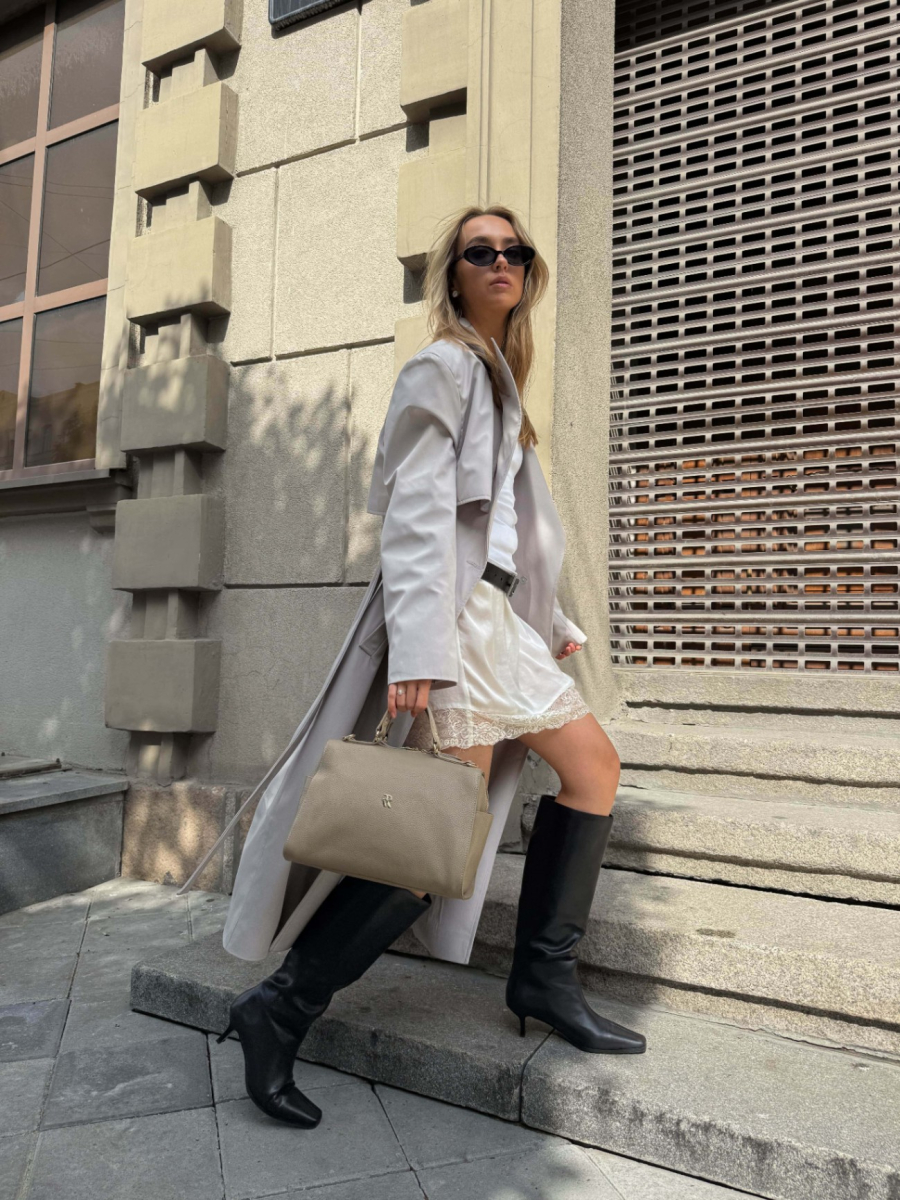 Сумка ALLEGRA medium brand salad, цвет: BEIGE J-704-PHR 7633 купить онлайн