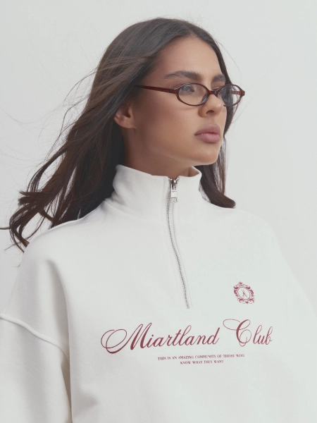 Свитшот "AUTUMN" MIARTLAND, цвет: молочный,  купить онлайн