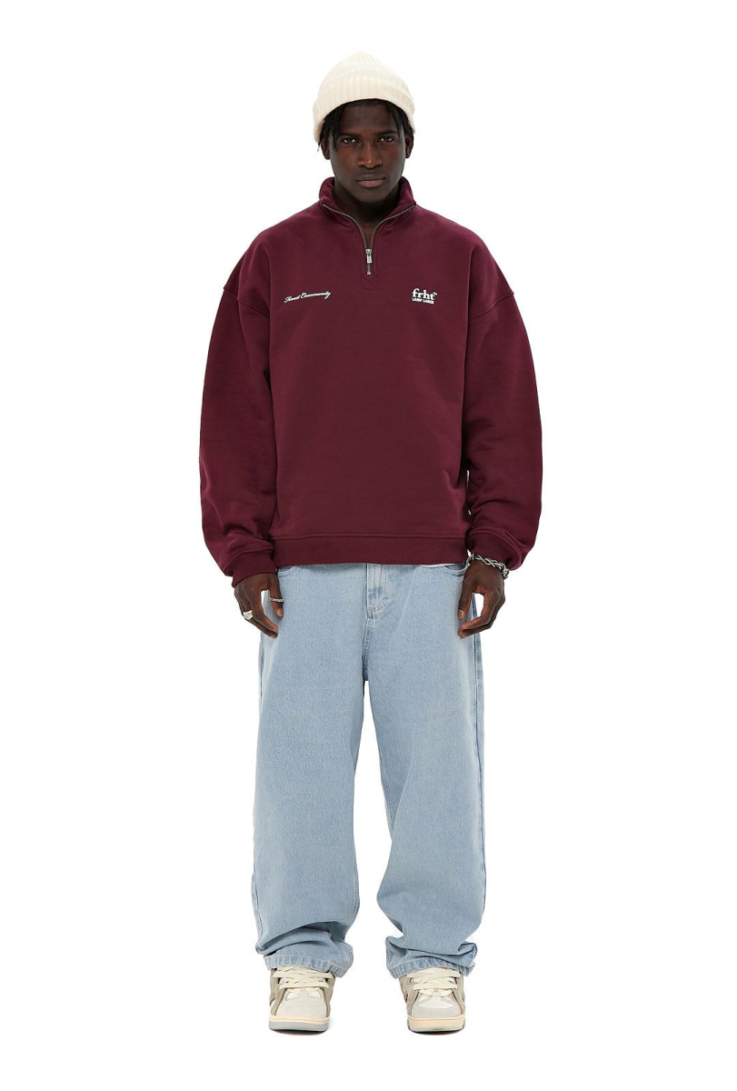 Свитшот FRHT Half-Zip FRHT&OUT OF REACH, цвет: ruby, SWTHLFZIPRB купить онлайн
