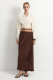 Атласная юбка с крэш-эффектом TOPTOP, цвет: коричневый TT.072.17655.700 |новая коллекция купить онлайн